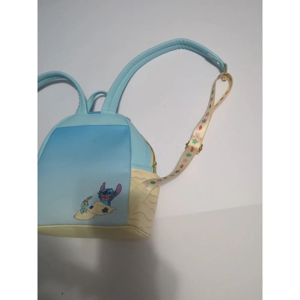 Disney Loungefly Summer Stitch Beach Sandcastle Mini Backpack Lilo & Stitch
